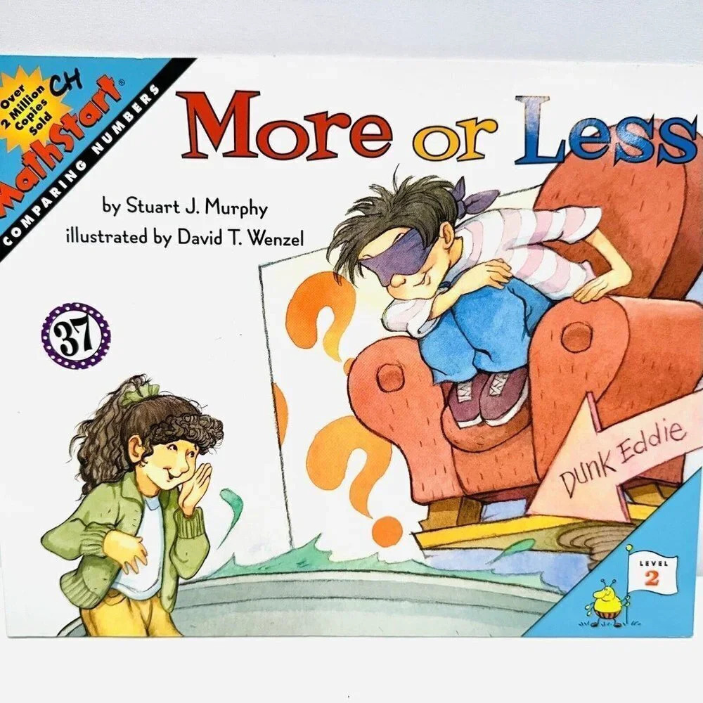 MORE OR LESS #37 Book MathStart Level 2 Comparing Numbers by Stuart J. Murphy
